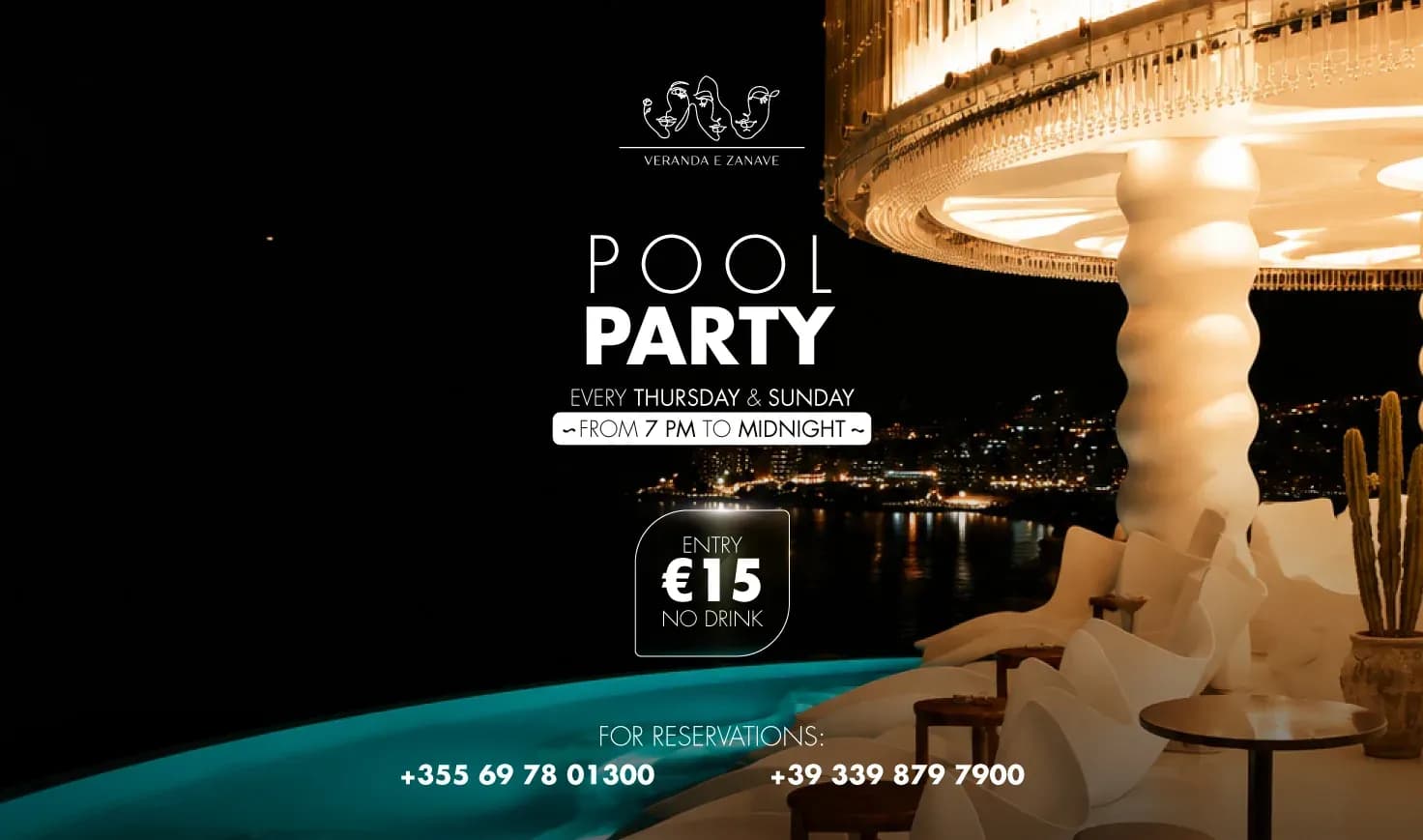 Afisha e Veranda e Zanave -Pool Party